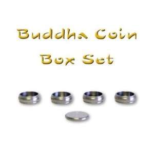  Buddha Coin Box Set   Stainless Steel 