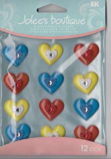 NEW Jolees Boutique HEART CABOCHONS dimensional stickers  