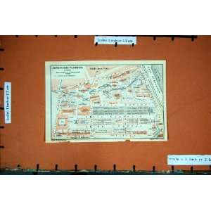   MAP 1924 FRANCE PLAN JARDIN DES PLANTES SEINE BERNARD
