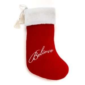  Yes Virginia 19 x 11.5 Red Believe Christmas Stocking with 