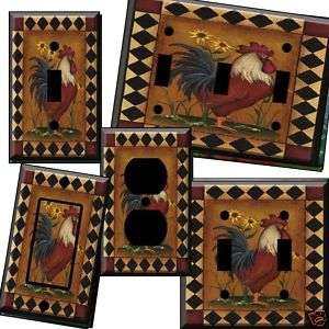 an do Rooster Light Switch Cover wall plate  