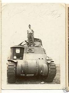 Tank Photo   Very Early Strange Looking Light Tank  