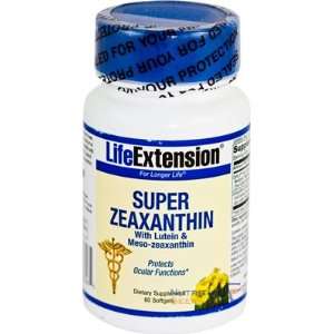   Extension Super Zeaxanthin w/Lutein, Meso Zeaxanthin & C3G, 60 Softgel