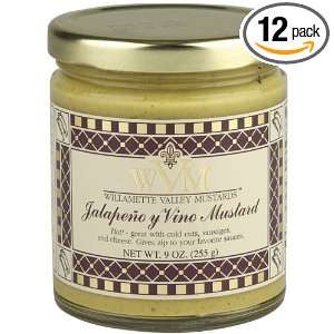Willamette Valley Mustards And Marinades Jalapeno Y Vino Mustard, 9 