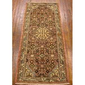  2x6 Hand Knotted Hamedan Persian Rug   63x26