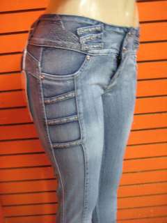 Levanta silver diva jeans colombian blue stripe skinny pushup jeans 