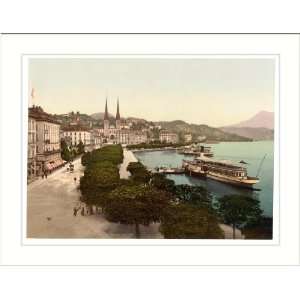  Promenade and cathedral Lucerne Switzerland, c. 1890s, (M 