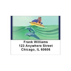  Jet Skiing With Dolphins Address Labels