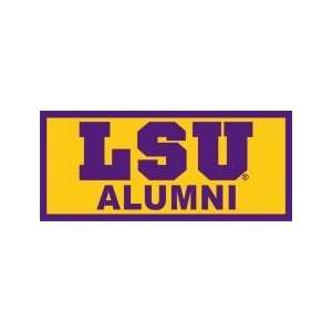  DECAL B LSU ALUMNI IN RECT   7 x 3.1