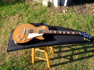 Gibson Les Paul Studio 50s Tribute Satin Gold Top Dark Back 