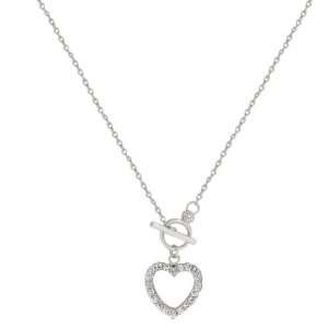  Jewelry Design JGN01159RS C01 Stunning Heart Necklace With 