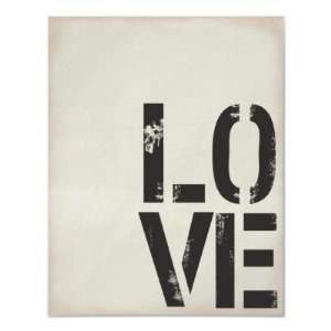  Grunge Love Print