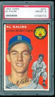 1954 Topps Al Kaline #201 PSA 8  