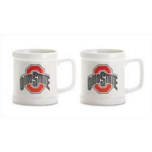  Set of 2 Ohio State Logo Decal Mugs