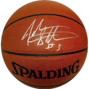John Starks Autographed Basketball 