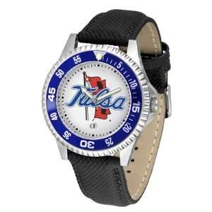 Tulsa Golden Hurricane NCAA Mens Leather Wrist Watch 