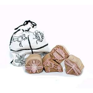  Wood Block Stamps   Little Critters   Fair Trade