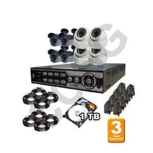  8 Channels Surveillance DVR System Package with 3 Year 