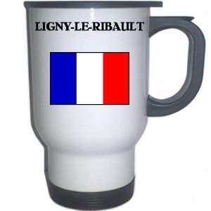  France   LIGNY LE RIBAULT White Stainless Steel Mug 