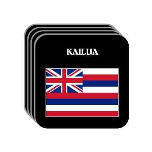  US State Flag   KAILUA, Hawaii (HI) Set of 4 Mini Mousepad 