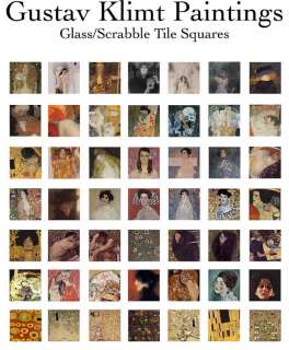 Gustuv Klimt Art Collage Sheet Scrabble Sz Images on CD  