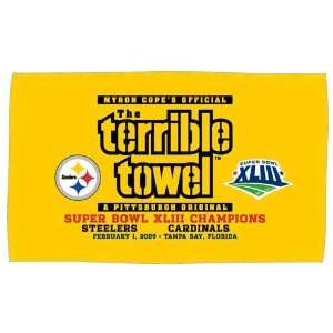   Super Bowl XLIII 43 Champs Set of 2 TERRIBLE TOWELS