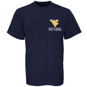   Mountaineers Navy Blue Left Chest Logo T shirt