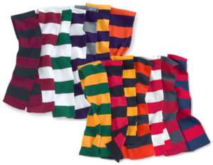 Rugby Striped Knit Scarf   Wear your School/Team Colors  