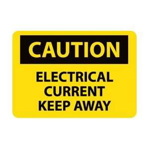 C473RB   Caution, Electrical Current Keep Away, 10 X 14, .050 Rigid 