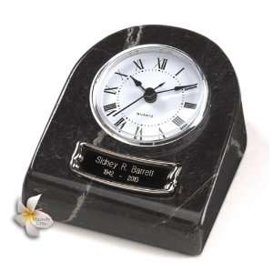    BlackGrain Mini Clock Marble Keepsake Cremation Urn