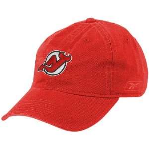  New Jersey Devils Red BL Slouch Adjustable Hat Sports 