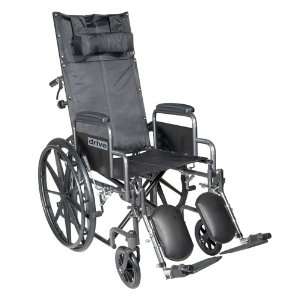  Drive Medical Drive Silver Sport Reclining 18 Inch Wheelchair 