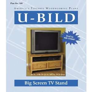  U Bild Big Screen TV Stand Woodworking Plan 940 