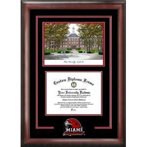  Miami of Ohio RedHawks Spirit Diploma Frame with Campus 