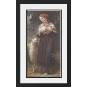   16x24 Framed and Double Matted The Newborn Lamb