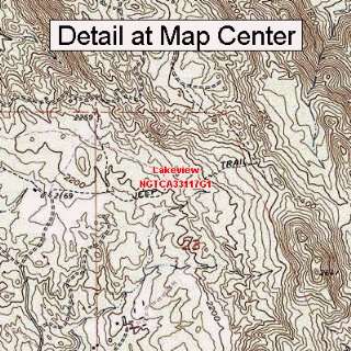   Topographic Quadrangle Map   Lakeview, California (Folded/Waterproof