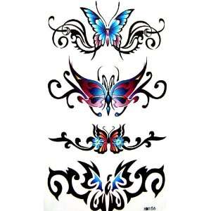  King Horse Waterproof tattoo sticker butterfly sexy 
