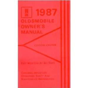    1987 OLDSMOBILE CUSTOM CRUISER Owners Manual User Guide Automotive