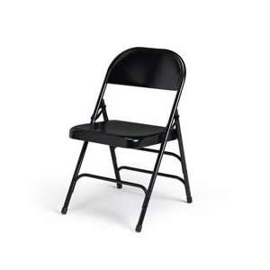  Ki 300 Series Steel Folding Chair   Black