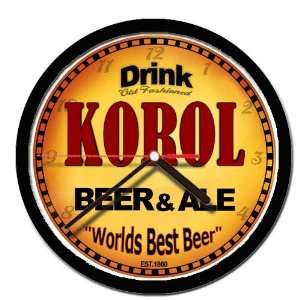  KOROL beer and ale cerveza wall clock 