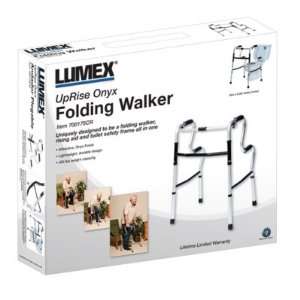  700175CR Lumex UpRise Onyx Folding Walker, 1EA Health 