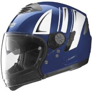  Nolan N43 Trilogy Motorrad Helmet X Small  Blue 