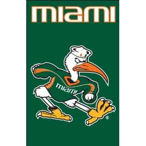 Miami Hurricanes 2 Sided XL Premium Banner Flag  Sports 
