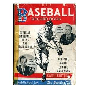  1942 Baseball Record Book
