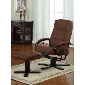 2PC Modern Style Vibrating Shiatsu Massage Motor Recliner Chair With 