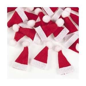   Lot of 24 Mini 1 Red Santa Hats Christmas Doll Crafts