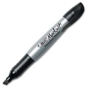  BIC Fade Resistant Chisel Point Permanent Marker   Black 