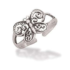   Sterling Silver Butterfly Toe Ring West Coast Jewelry Jewelry