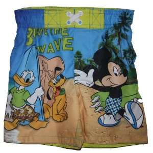 Disney Mickey Mouse Donald Duck Goofy Swim Trunks Bathing Suit Shorts 