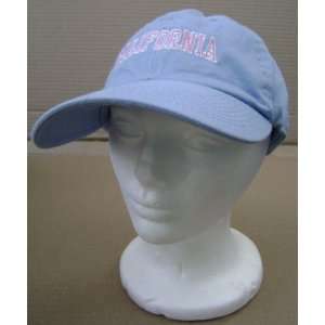  Light Blue Cotton Baseball Cap with CALIFORNIA letters 